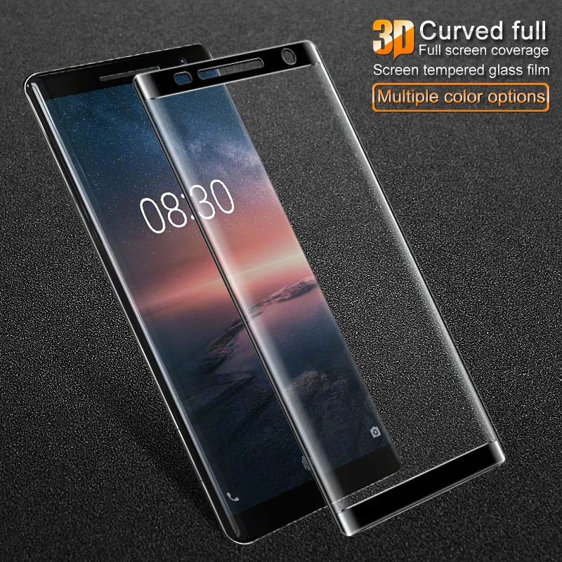 Imak 3D Закаленное стекло Защитная пленка для Nokia 8 Sirocco полноэкранная изогнутая