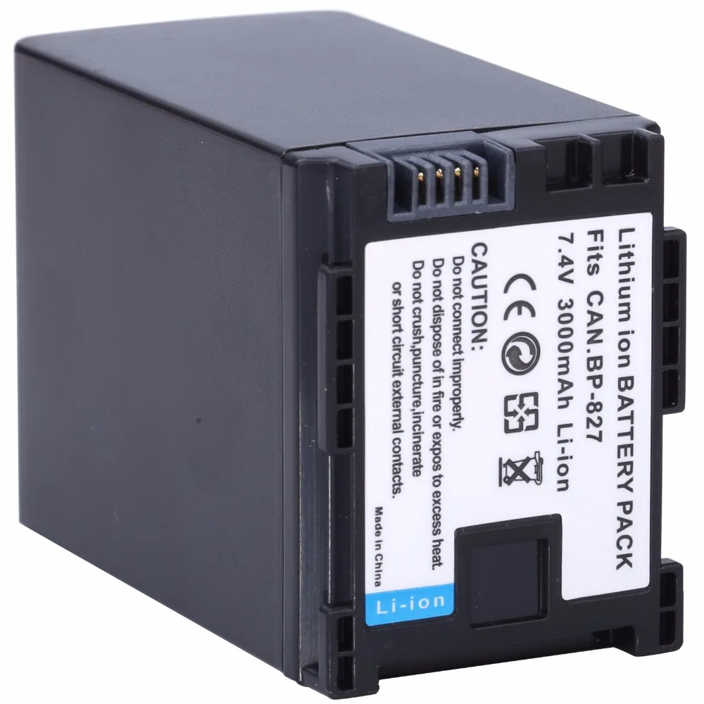 Probty 2 шт. BP 827 Батарея + автомобиля Зарядное устройство переходник для Canon HF10 HF11 HF100