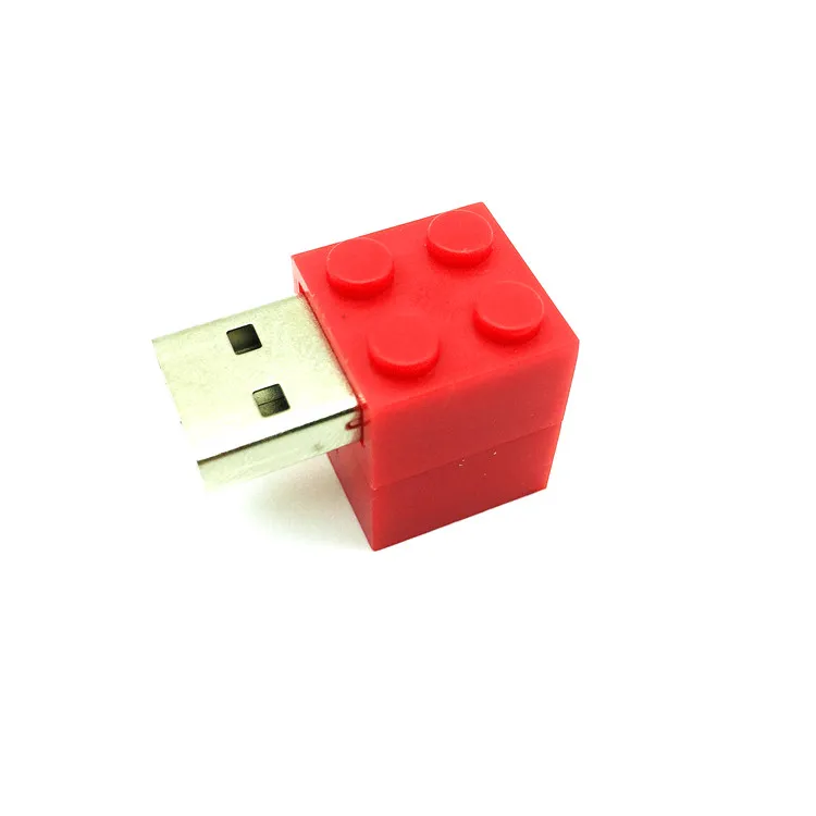 Pendrive мультфильм строительные блоки usb 2 0 флэш накопитель силиконовый 4 ГБ 8 16 32 64