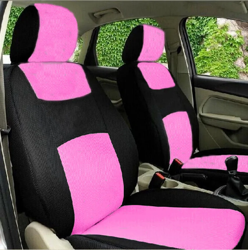 

High Quality Car Seat Covers Universal Fit Polyester 3MM Composite Sponge Car Styling lada car cases seat cover accessories M17