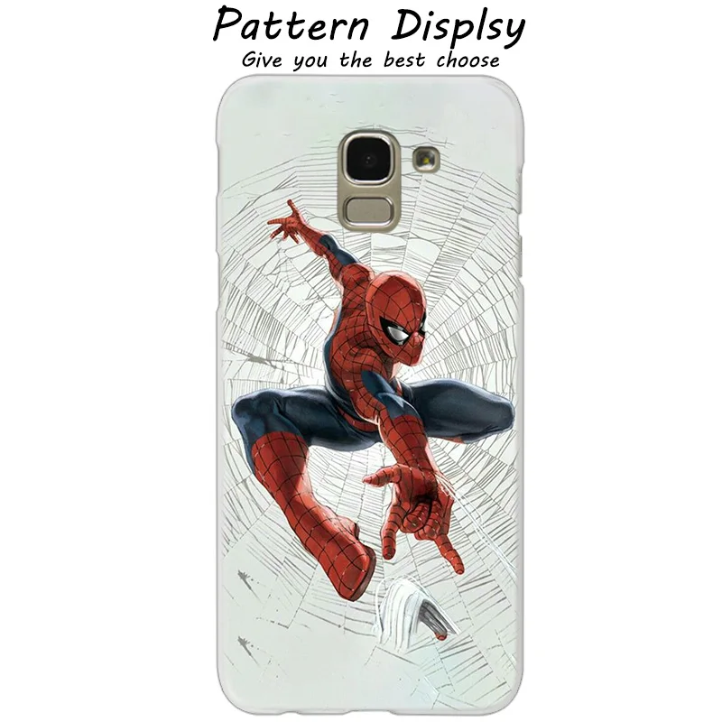 04 Жесткий чехол Marvel Hero с человеком-пауком для samsung Galaxy J2Pro J4 J6 J8 J3 J5 J7 2017EU Prime CORE Plus Модный чехол - Цвет: 04