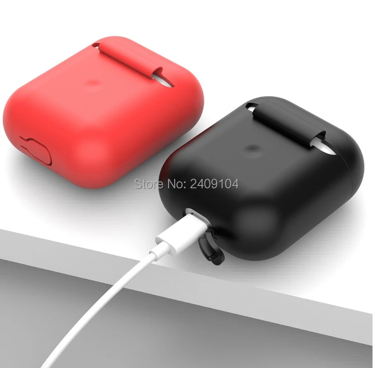 1000pcs Silicone Case For Apple Airpods 2 Cover Protective Earphone Cases Air pods Airpods2 Shockproof Bag | Электроника