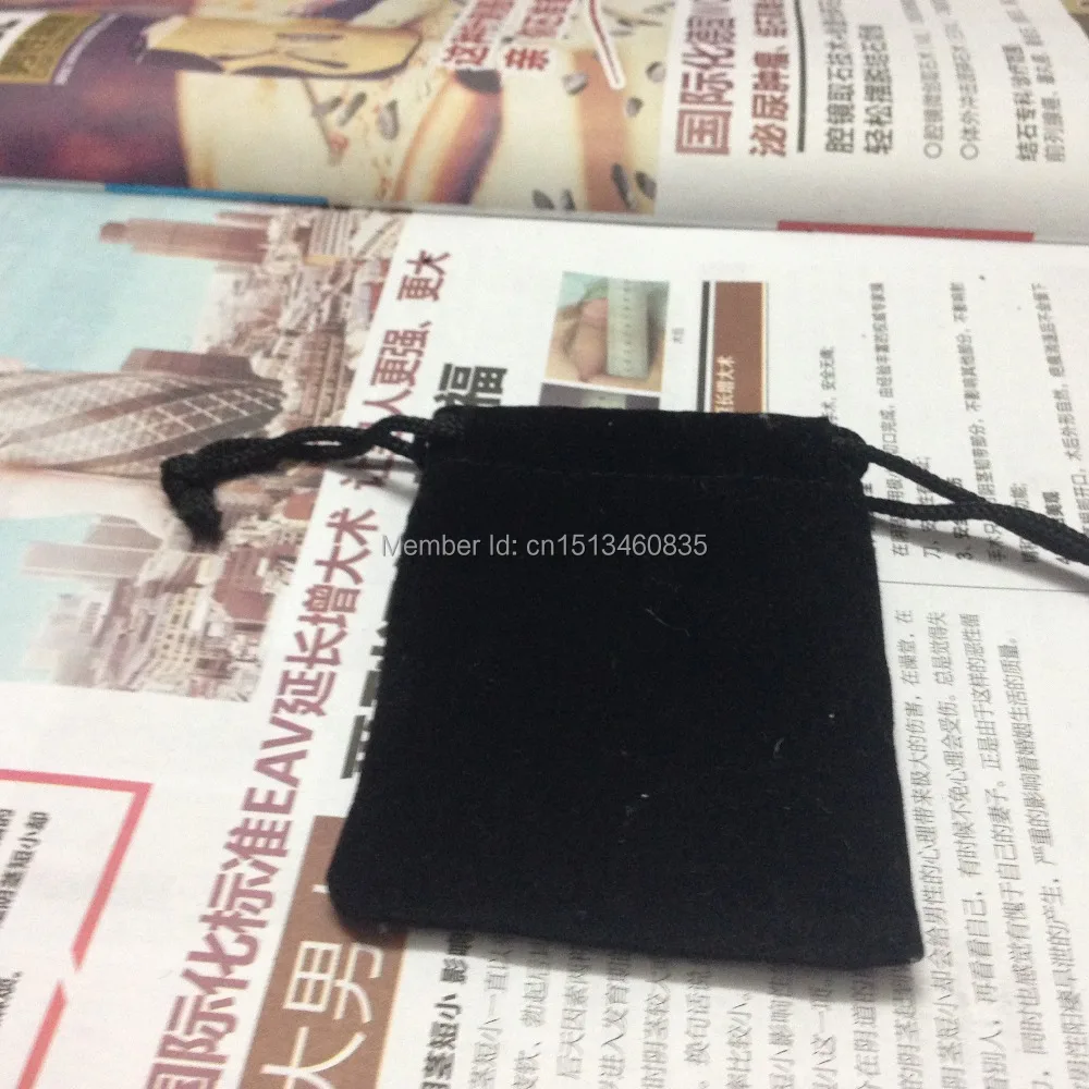 SPECIAL SALE(50pcs/lot)7*9cm black velvet jewelry bag for gift accessories cosmetic earphone necklace bags\pouch free shipping | Украшения
