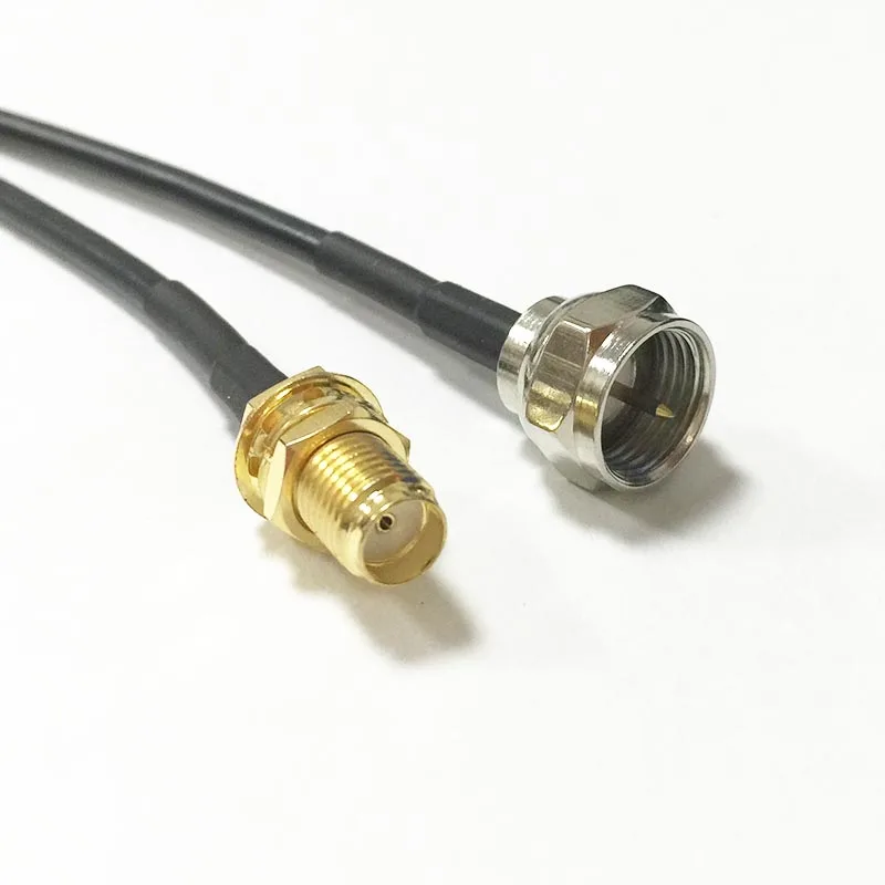 

New Modem Extension Cable SMA Female Jack nut Switch F Male Plug RF Pigtail Connector RG174 Cable 20CM 8inch Fast Ship