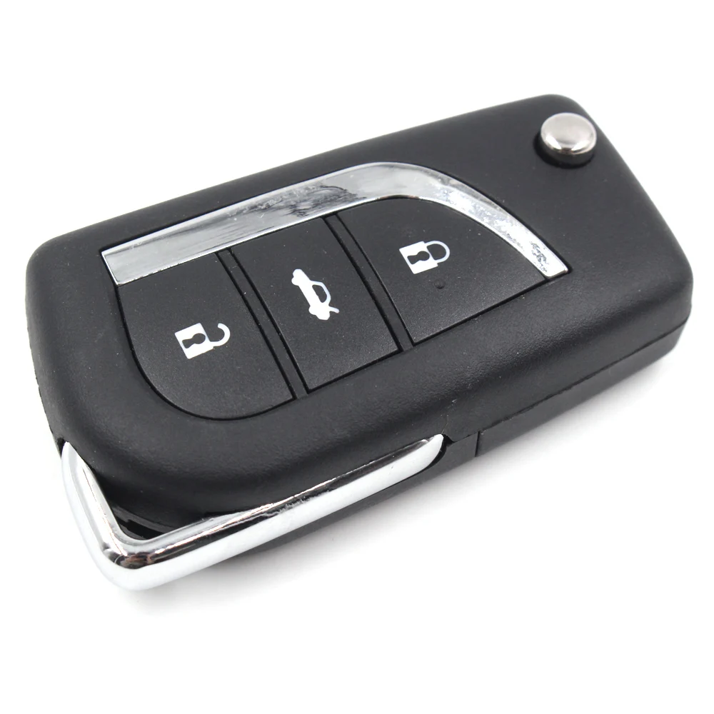 Запасной модифицированный чехол KEYECU для дистанционного ключа с 3 кнопками Toyota