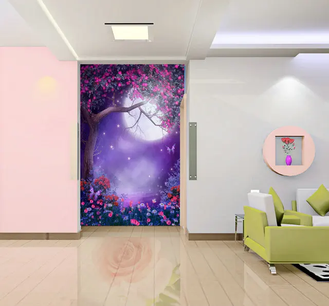Landscape Canvas Prints For Living Room Home Decoration Moon Flowers Sea Printings Wall Art Painting No Frame | Дом и сад