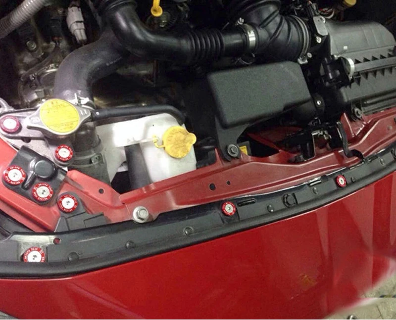 20 шт. M6x20mm красный синий JDM Заготовка алюминиевый брызговик шайба болт моторный
