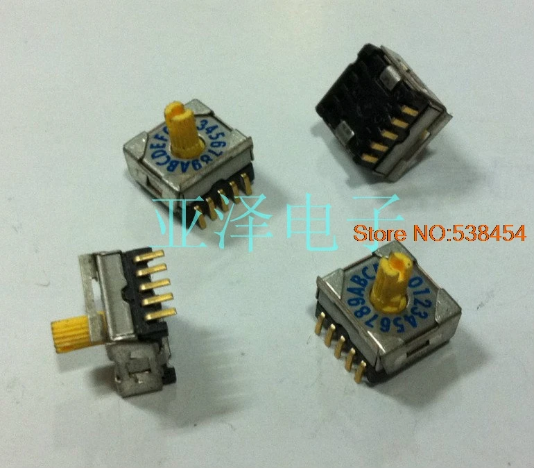 2PCS 16-bit rotary encoder switch 0-F Rotary DIP SMRR8016-1 | Строительство и ремонт