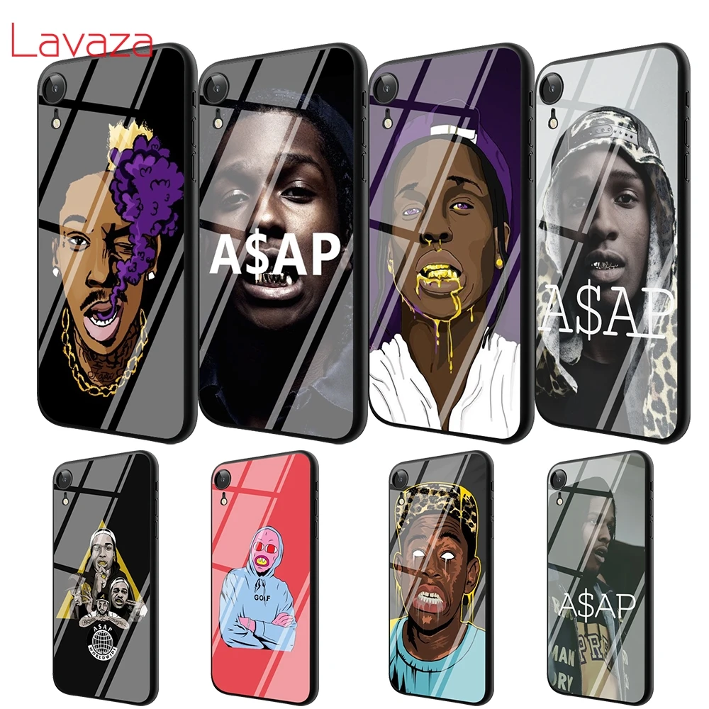 Закаленное стекло для телефона Lavaza T2 A $ AP Rocky чехол из ТПУ iPhone 6 6S 7 8 Plus 5 5S SE XR X XS 11 Pro