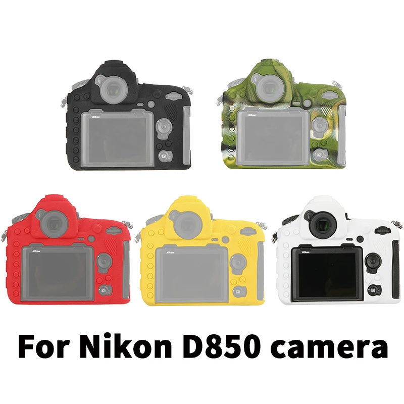 Qeento D850 SLR силиконовый легкий чехол для камеры Nikon черный Камуфляжный желтый