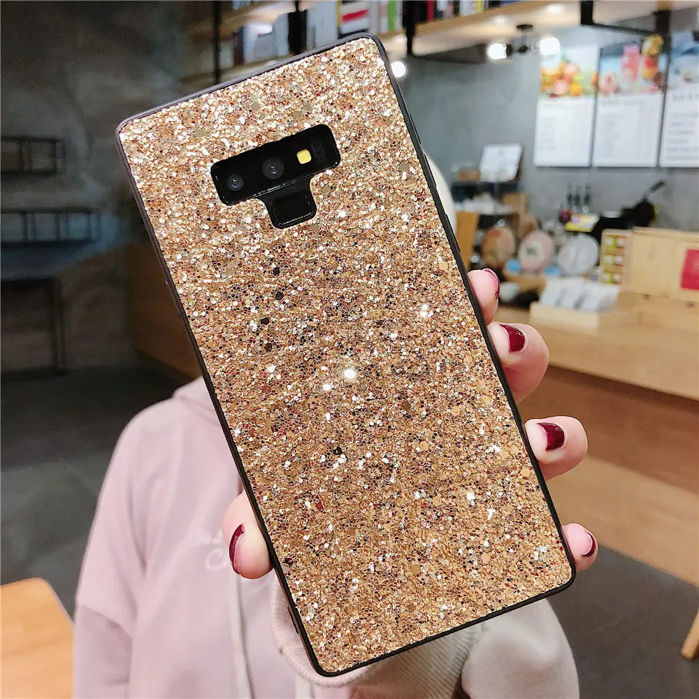 Роскошный Блестящий Мягкий силиконовый чехол для Samsung Galaxy J4 J6 Plus A6 A8 A7 2018 A750 A9 Note 9 8