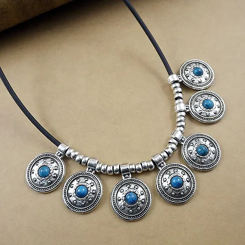 Dodocharms Новая мода Классический ретро Шарм для женщин подарок DIY цветок ожерелья оптом серебряные ювелирные изделия