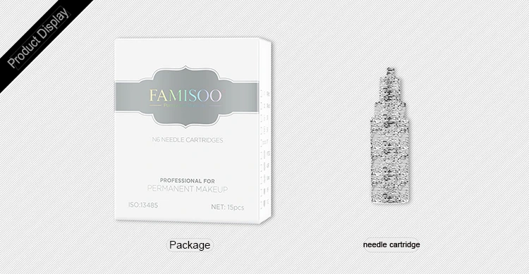 FAMISOO одноразовые стерильные иглы картридж для перманентного макияжа тату машина