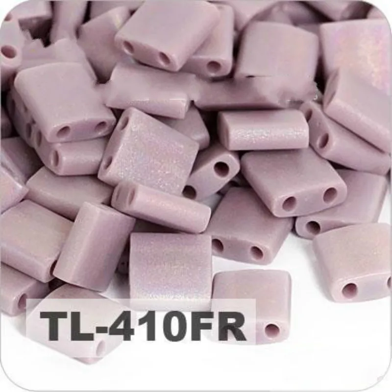 TL-410FR Тайдиан белый Миюки Тила стеклянные бусины для рукоделия изготовления ювелирных изделий 5,0x5,0x1,9 мм 3 г/лот около 36 штук - Цвет: TL-410FR