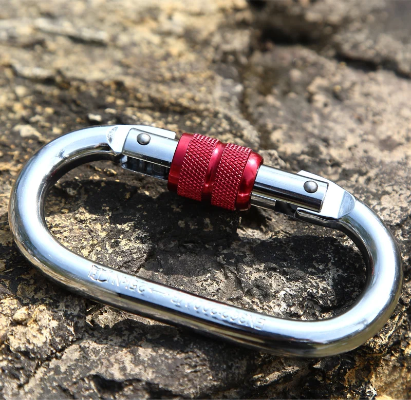 Карабин для аэрофотосъемки 1 пара гамак йоги сертифицированный CE Серебристый