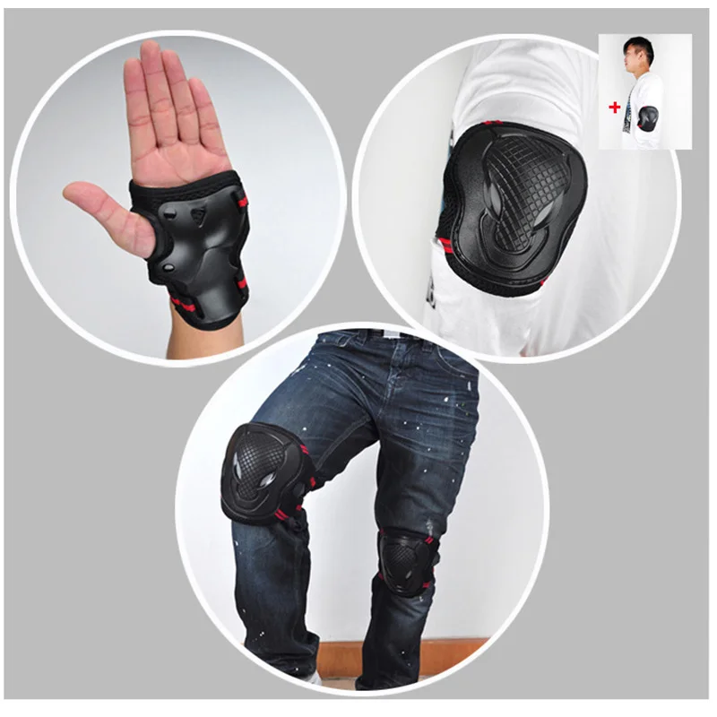 Hand and Elbow Pads Motorcycle Cycling Protective knee Protector set Motocross Sports Guard Skiing Support Protection | Спорт и