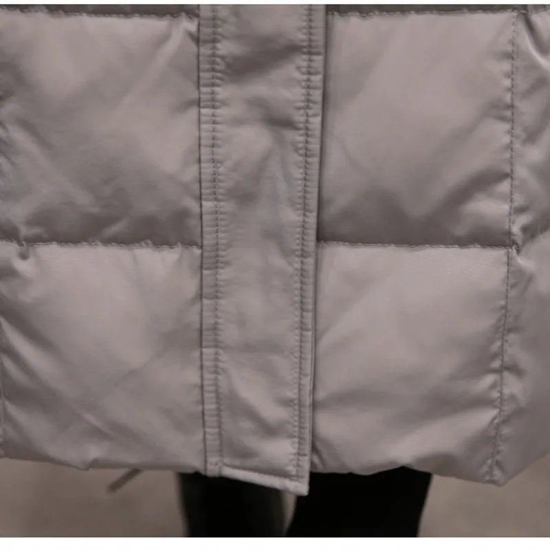 

High Quality Winter White Duck Jacket Women Fashion Long Down cotton clothingParkas Thickening Female Waterproof Warm Clothes