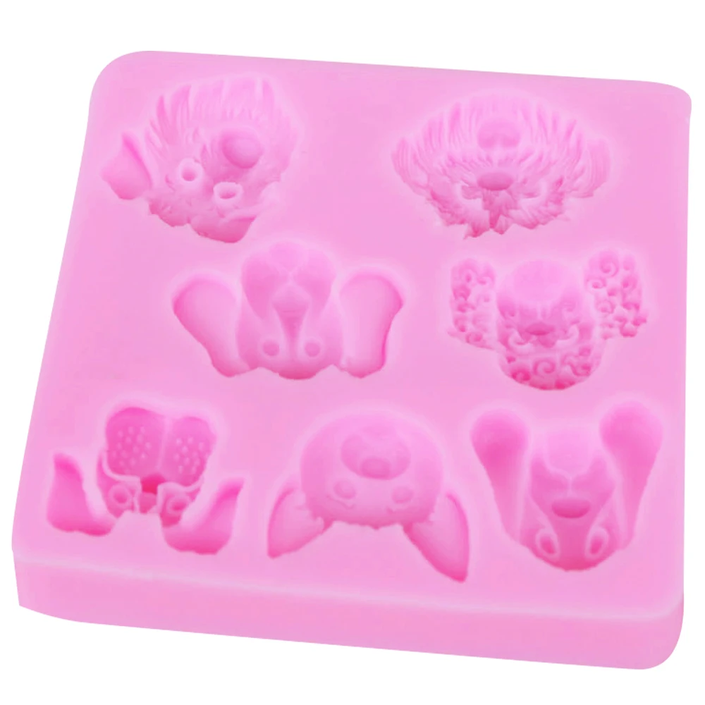 Силиконовая форма в форме собаки Sophronia 3D модная для выпечки торта M141|cake mould|fondant cake