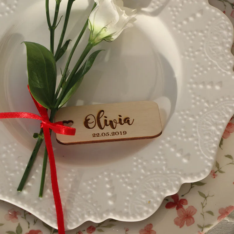 Лазерная резка имени свадебного места на заказ/деревянные Свадебные знаки