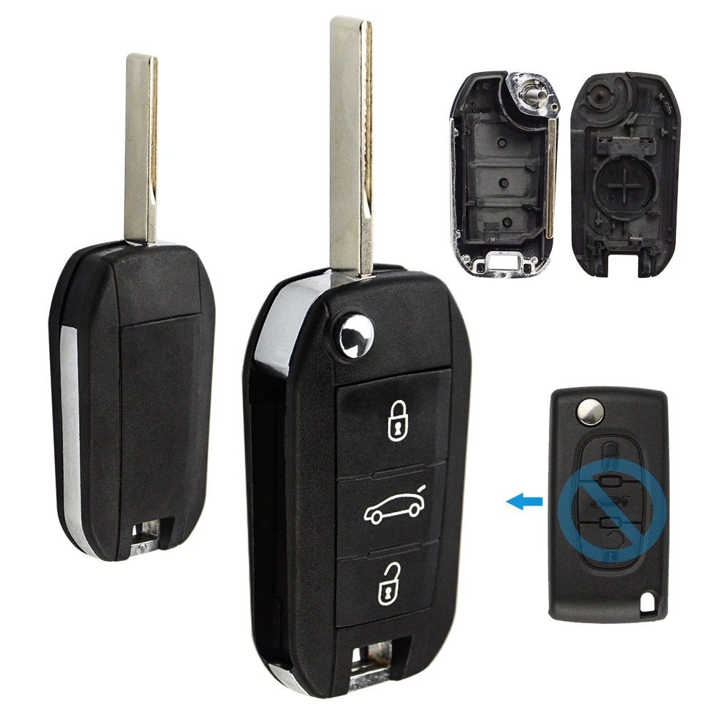 OkeyTech модифицированный флип чехол для автомобильного ключа HU83 VA2 Blade 308 508