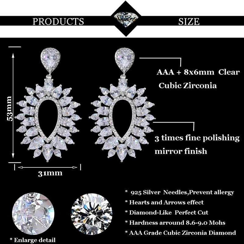 WIN-B Popular Alloy Crystal Earrings Leaves Oval Shape Women Zircon Ear Stud Rhinestone Classical Lady Dangle Cuff Jewelry | Украшения и