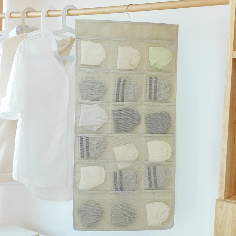 Wardrobe Underwear Socks Storage Bag Hanging Wall Dormitory Fabric | Дом и сад