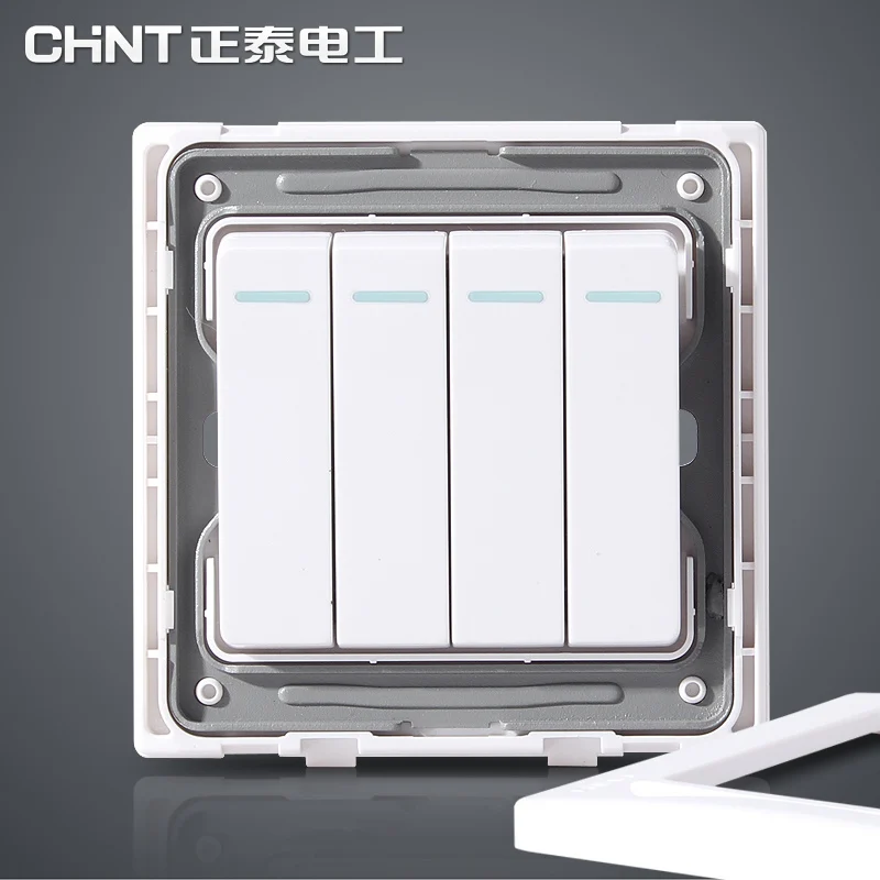 CHNT NEW7L безопасная стальная рама трехцветный Переключатель Четыре Четырехместный