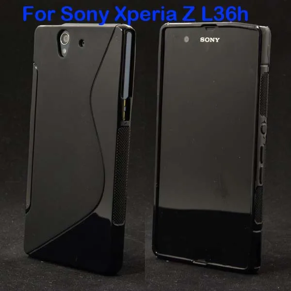 Новый высококачественный черный нескользящий гелевый Чехол S Line для Sony Xperia Z L36h