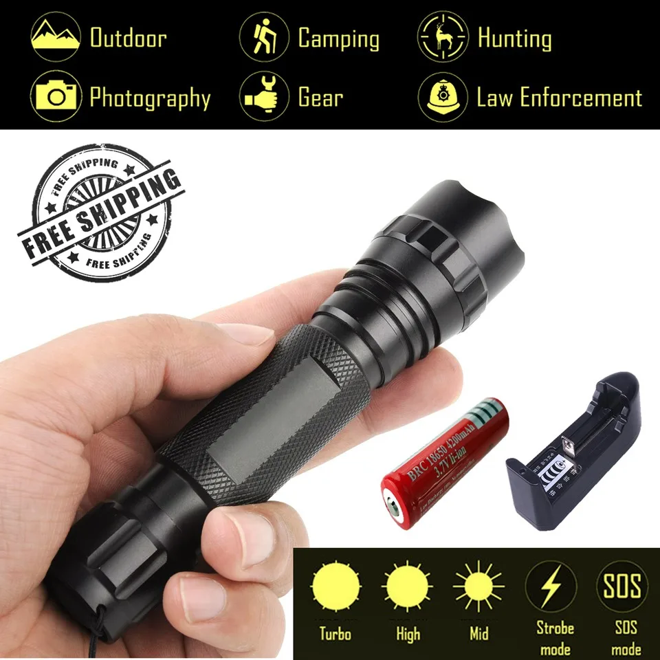 Explorer-AR Военная Униформа фонарик тактический фонарь мощный светодиодный 3800lm CREE xm-l