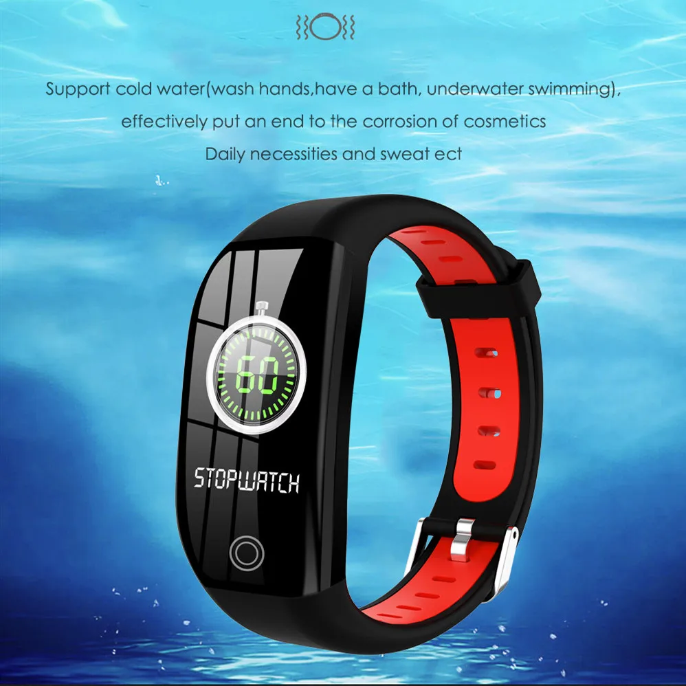 F21 Smart Band Sports Wristbands IP68 Waterproof 1.14 Inch Screen Fitness Tracker Bracelet for Android IOS | Электроника
