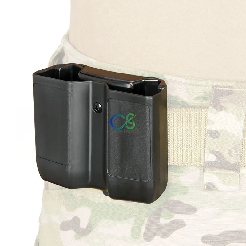 PPT двойной стек подсумок чехол Универсальный пистолет маг коробка для Glock 17 19, Colt 1911, Beretta m92 m9, Sig P226, HK USP gs7-0103