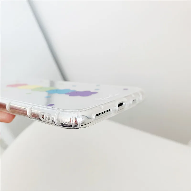 INS Корея милый чехол для телефона из Конфета медведь для iphone Xs MAX XR X 6 6s 7 8 plus супер языки пламени красный прозрачный мягкий ТПУ задняя крышка Fundas