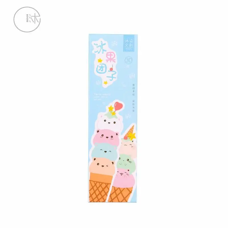 30 шт./лот Climemo Bookmark милые Icecream Books маркеры для книг Подарочные Канцтовары школьный