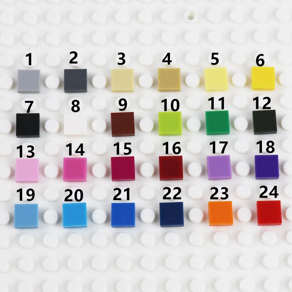 

Плоская плитка 1x1, 2000 шт., кубики, модель MOC, напольные образовательные фигурки, детали 3070, грузовик, автомобильный аксессуар