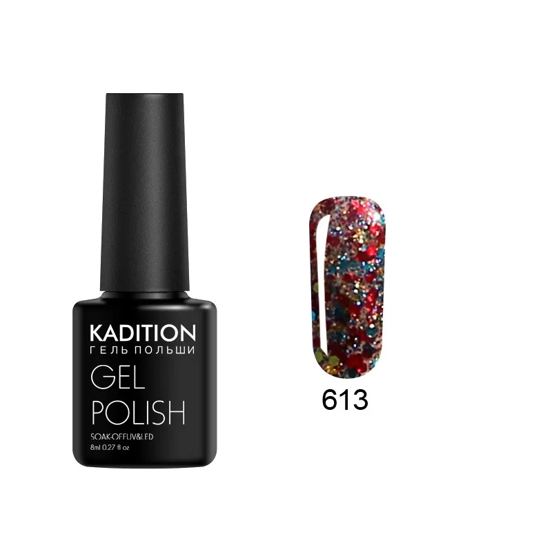 613 KADITION 3D Алмазный гель для ногтей с блестками лак Bling Diamond UV светодиодный Гель-лак для ногтей нужно базовое верхнее покрытие дизайн ногтей - Цвет: 613