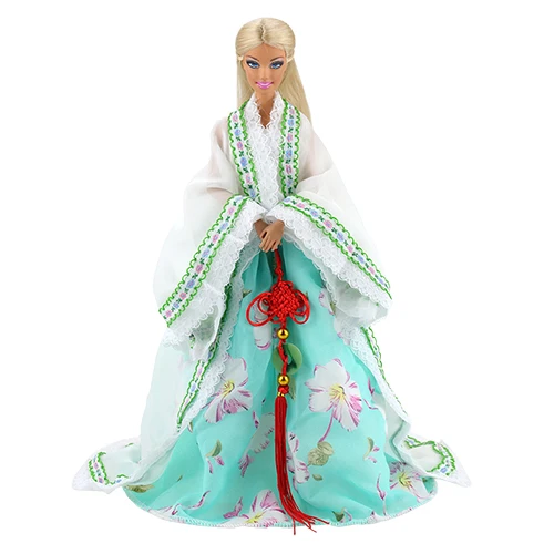 no doll Новое поступление, ручная работа, вечерняя вечеринка, свадьба, длинный хвост, Кукольное платье для Барби, аксессуары для кукол, предметы для Барби на день рождения - Цвет: no doll