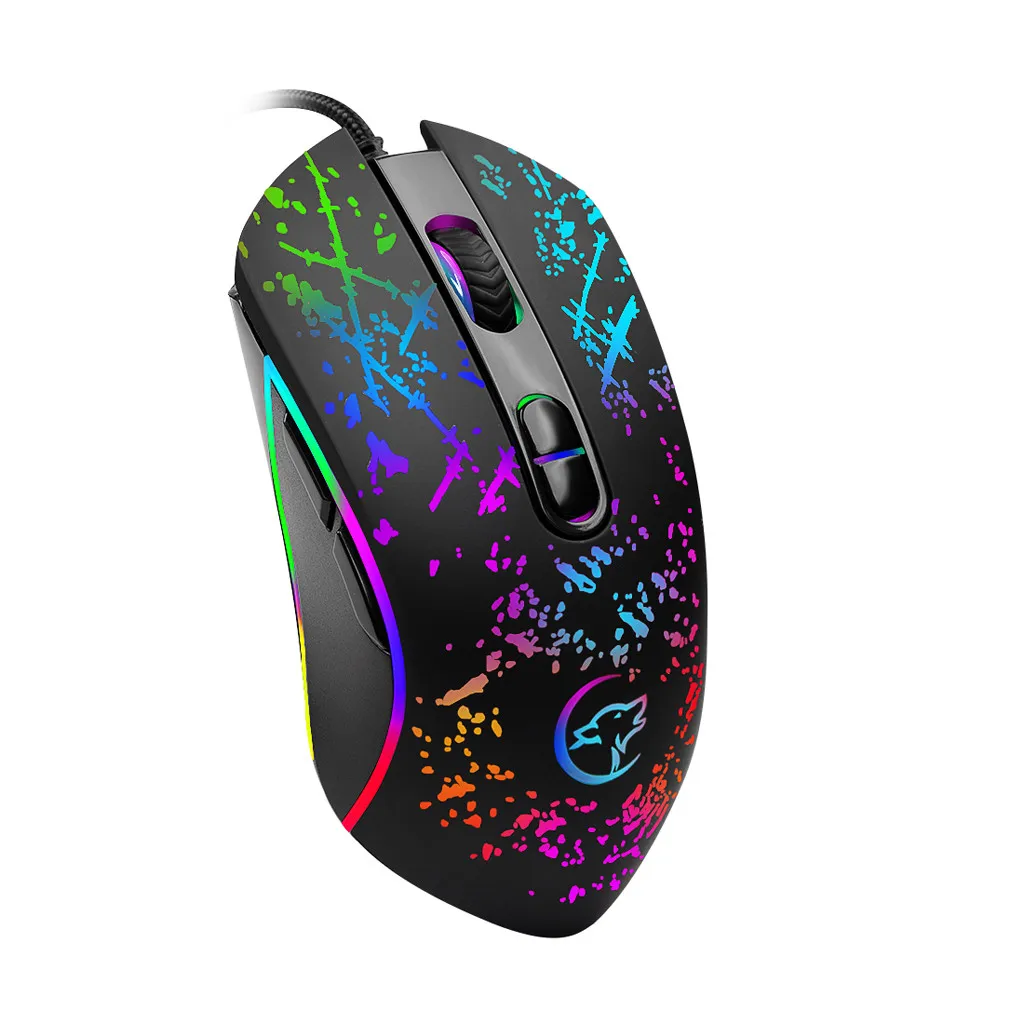 G819 Новая Механическая Проводная игровая мышь RGB Marquee многорежимная 3200DPI 7