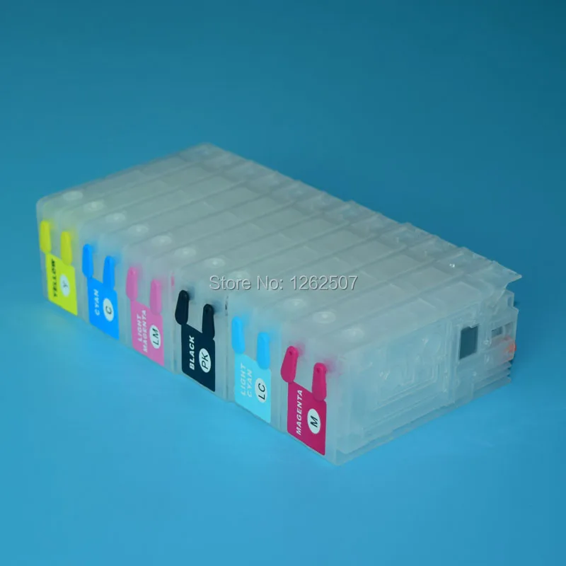 Vazio Cartucho de Tinta Recarregável para Epson Pp100 Pp50 Pjic1-pjic6 Impressoras Pp100 Pp50 Pp-100ap Cores