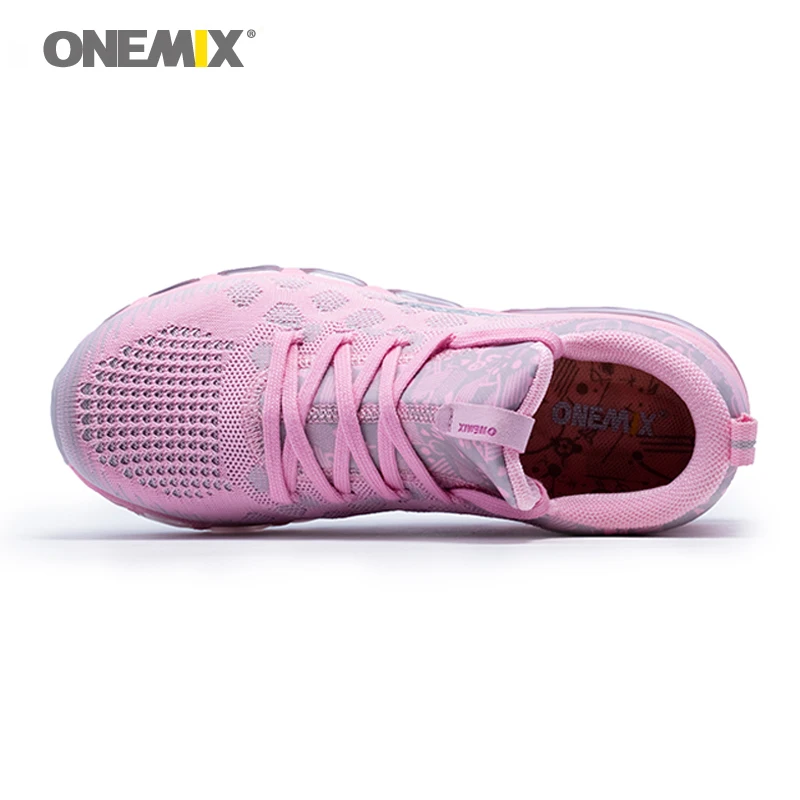 Onemix Running Shoes for women's Sneakers Elastic Women Jogging Shoes Black Trainers Sport Shoes for outdoor jogging walking