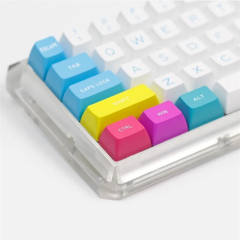 MAXKEY SA CMYW keycap ABS 27 клавиш для Механическая клавиатура cherry mx