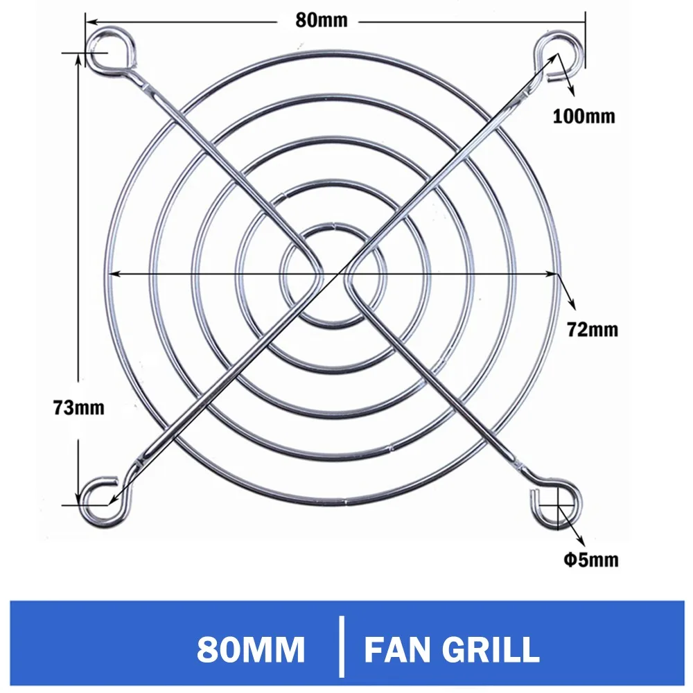 100 Pieces/lot Gdstime Protector Finger 8cm 80mm Computer PC Case Guard Grill Net