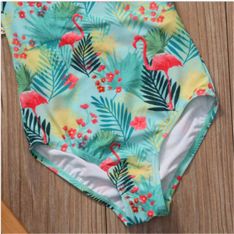 Новинка 2017 Цельный купальник для маленьких девочек купальный костюм танкини