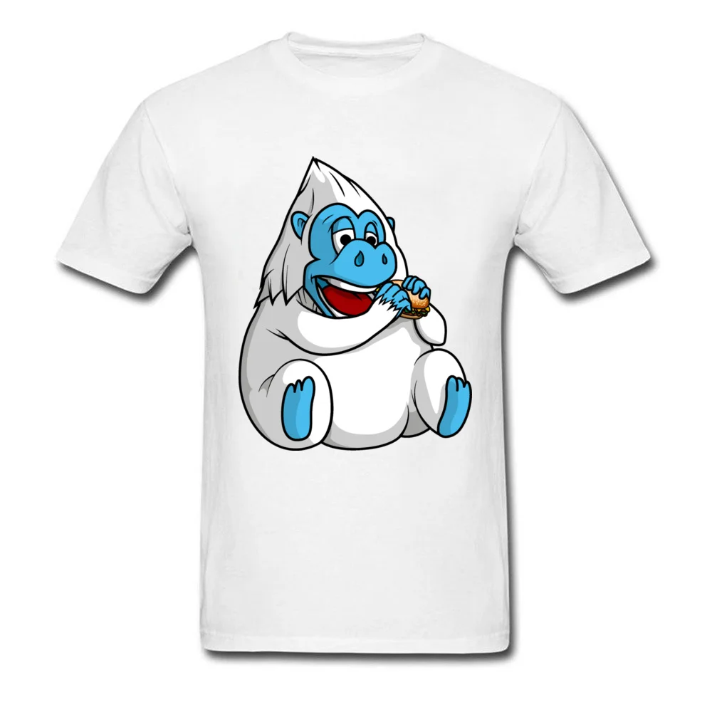 Футболка с принтом Fat Yeti лето/осень 100% хлопок круглый вырез мужские Топы И