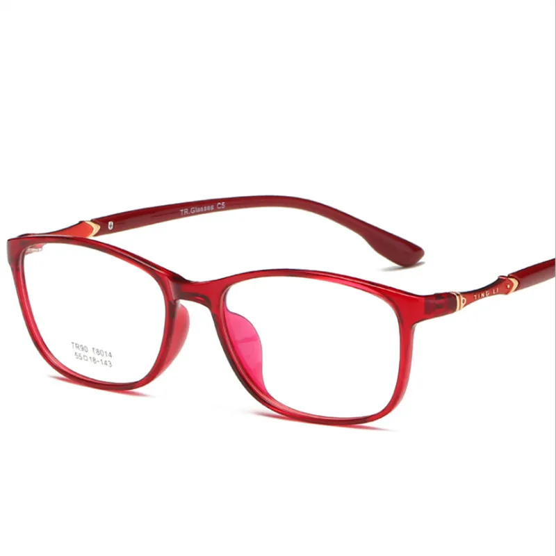 TR90 Glasses Frame Mens Prescription glasses Square frame Light Comfortable Eye Women 014 Optical 55-18-143 | Аксессуары для