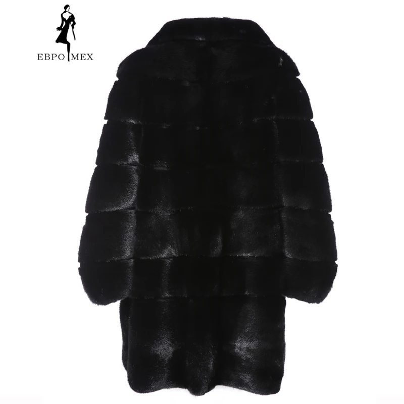 2018 Casual new winter imports fur coat mink high-end Solid real long slim fashion Thick | Женская одежда