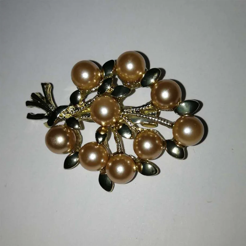 itugodc 2019 New Trendy Flowers Brooches Alloy colored Classic Imitation Pearls Cute Bright Zircon | Украшения и аксессуары