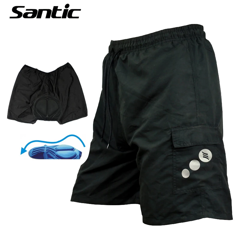 Santic велосипедные шорты для мужчин анти-пот гелевая подкладка MTB нижнее белье