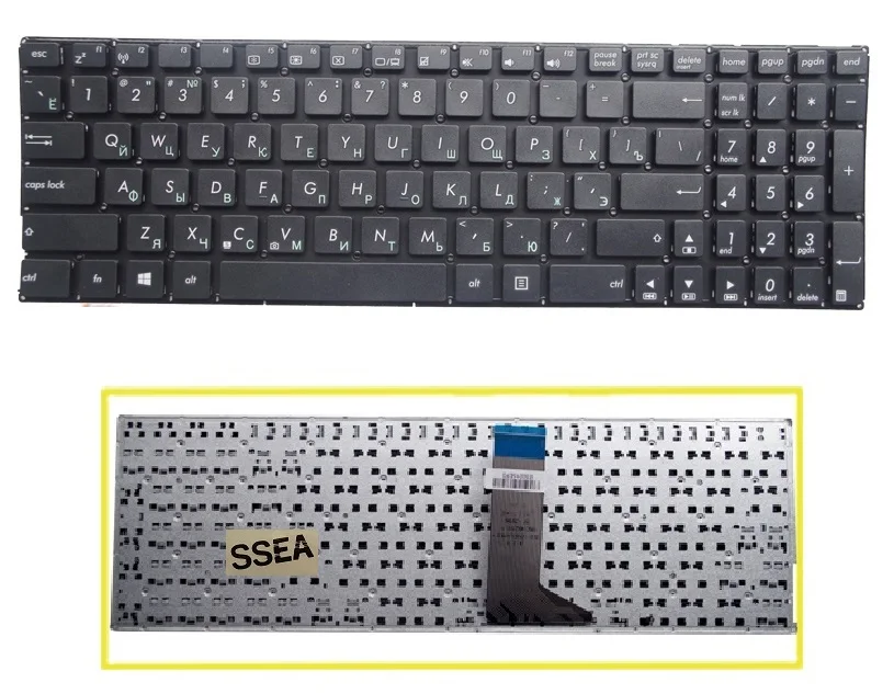 

SSEA NEW Russian Keyboard No Frame For Asus X551 X551C X551CA F550 F550V X552C X552E X554L X551M X551MA Laptop RU Keyboard