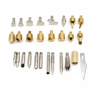 Наконечники для ручки для сжигания дерева, трафарет, наконечник для паяльника для пирографии, деревообрабатывающий инструмент для резьбы по дереву, сделай сам, хобби, ремесло 28 шт.лот