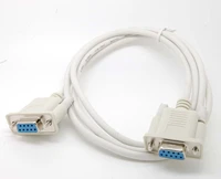 10pcs serial rs232 null modem cable female to female db9 5ft direct connection